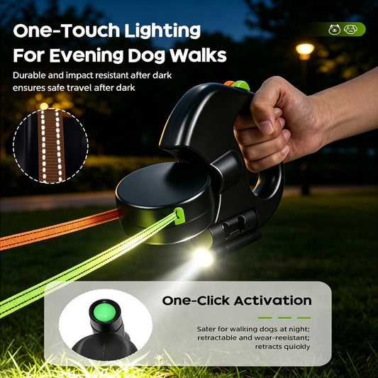 Automatic Retractable Dual Dog Leash