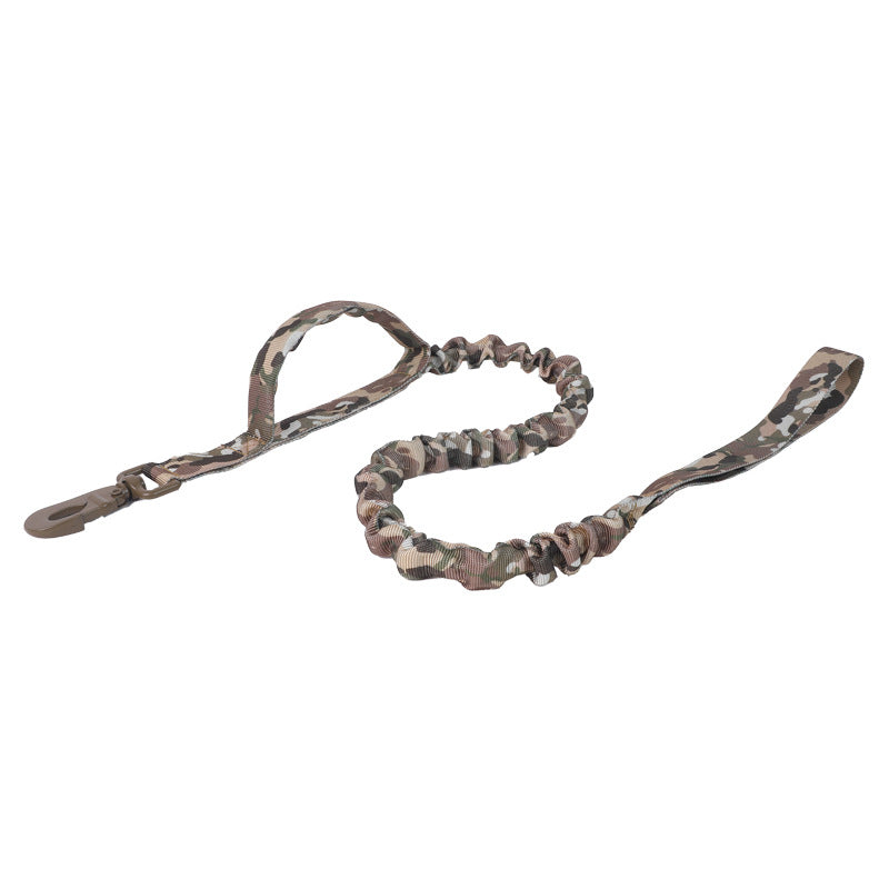 Tactical Camo Dog Collar & Bungee Leash Set