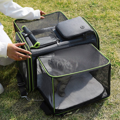 Pet Carrier Bag with Expandable Space