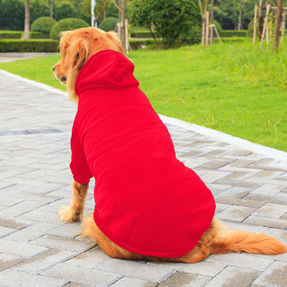 Solid Color Dog Sweatshirt Pet Clothing
