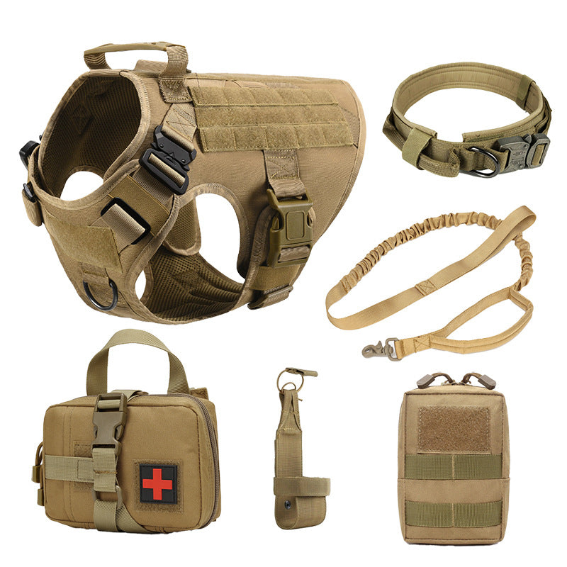 Tactical Dog Vest Harness Set with Accessories