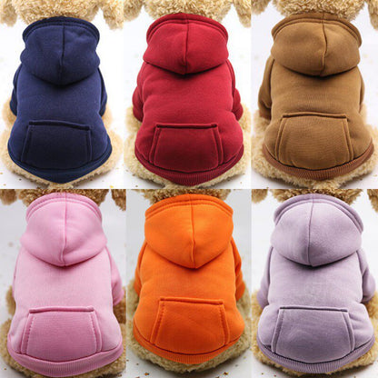 Cozy Critters Pet Store fleece dog hoodie with pockets