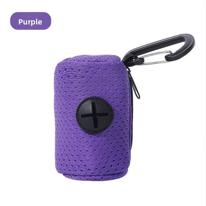Pet Waste Bag Dispenser Pouch with Zipper Closure