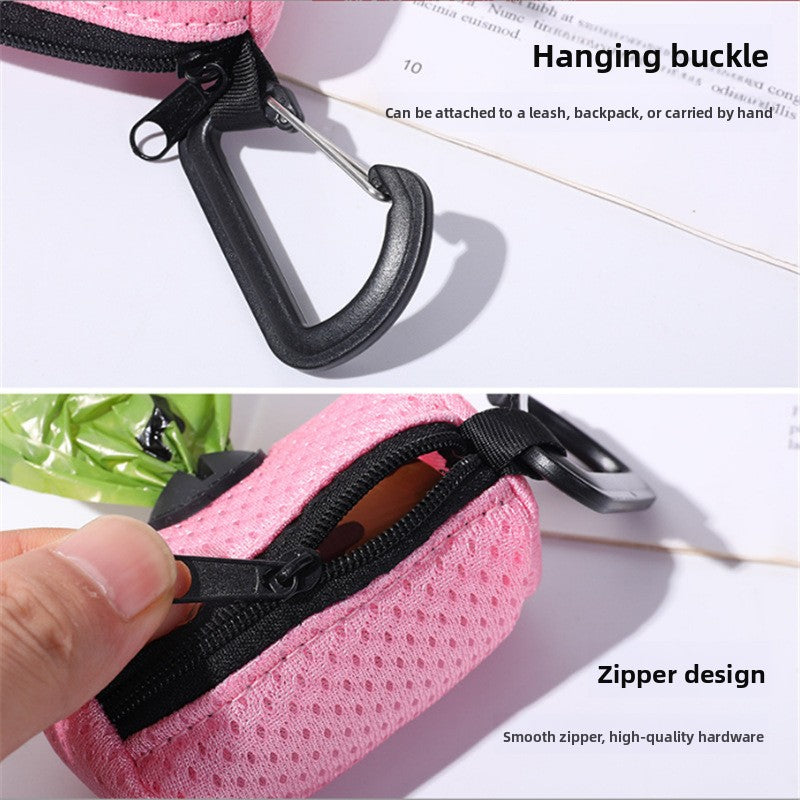 Pet Waste Bag Dispenser Pouch with Zipper Closure