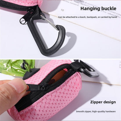 Pet Waste Bag Dispenser Pouch with Zipper Closure