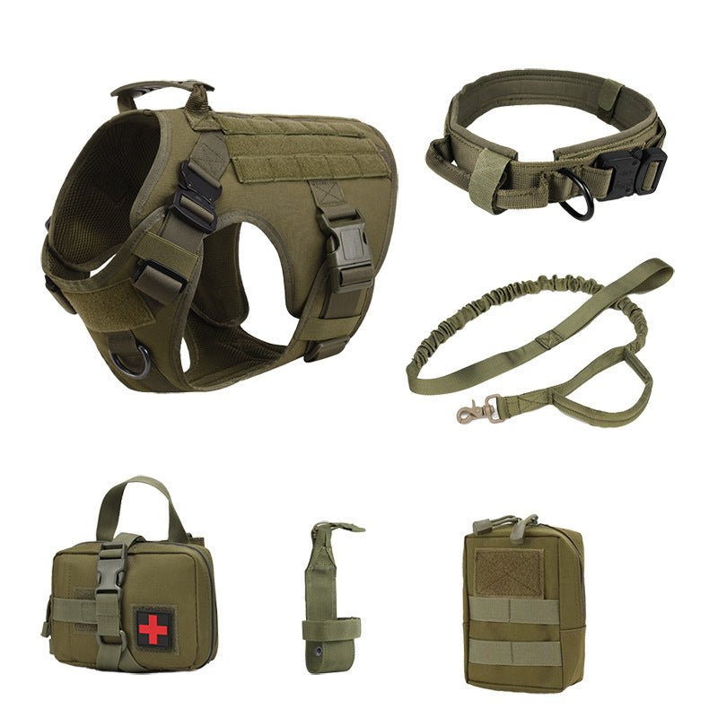 Tactical Dog Vest Harness Set with Accessories