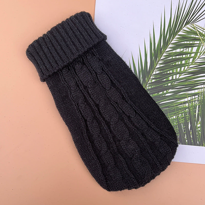 Thickened Twist Rope Solid Color Dog Sweater