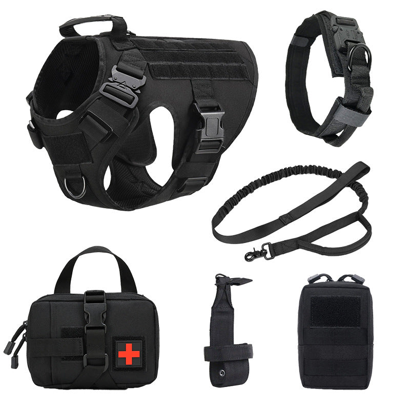 Tactical Dog Vest Harness Set with Accessories