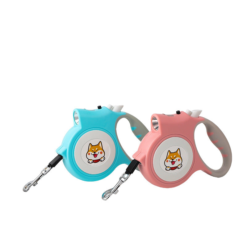 Automatic Retractable LED Pet Leash - 16ft