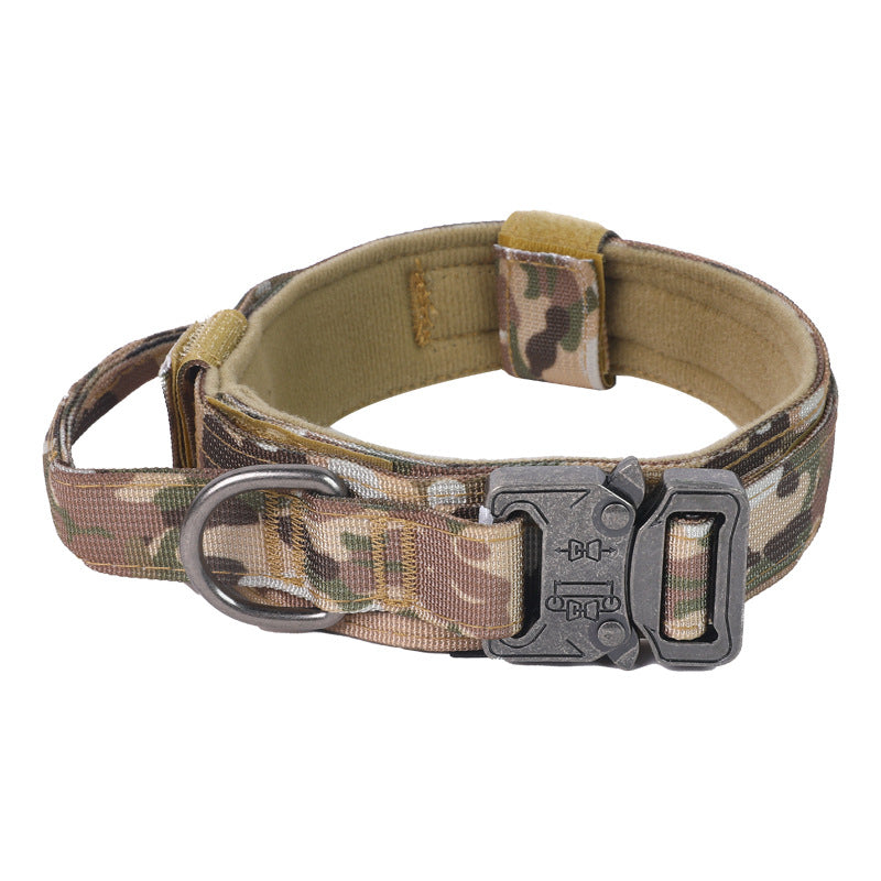 Tactical Camo Dog Collar & Bungee Leash Set
