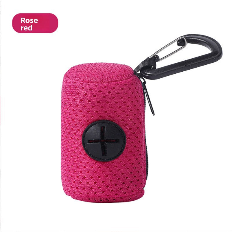 Pet Waste Bag Dispenser Pouch with Zipper Closure