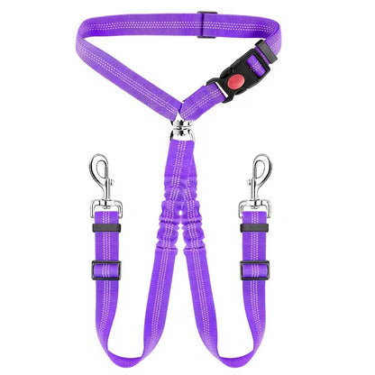 Adjustable Dog Car Safety Harness Leash