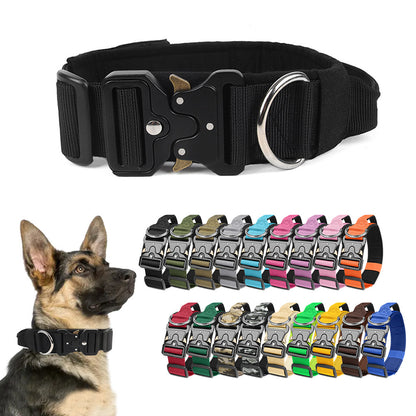 Tactical Dog Collar with Reflective Strips