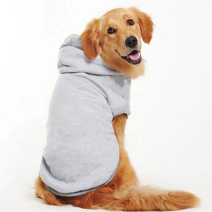 Solid Color Dog Sweatshirt Pet Clothing