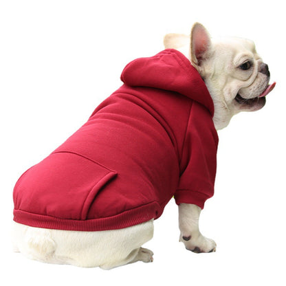 Pet Hoodies with Pockets Fleece Winter Wear