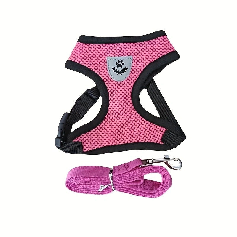 Dog Leash Harness Set