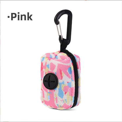 Pet Waste Bag Dispenser Pouch with Zipper Closure