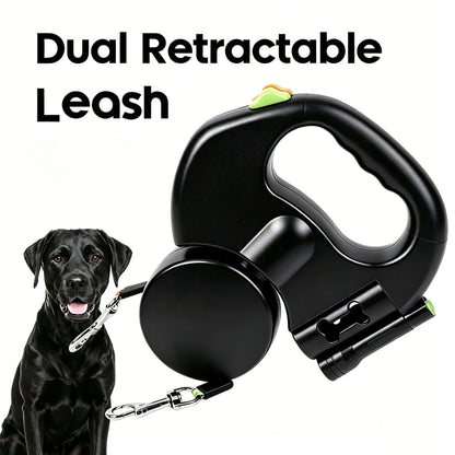 Automatic Retractable Dual Dog Leash