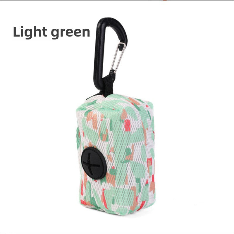 Pet Waste Bag Dispenser Pouch with Zipper Closure