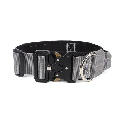 Tactical Dog Collar with Reflective Strips