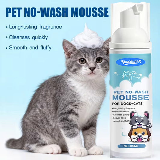Pet Foam Dry Cleaning Agent Water-Free Shampoo for Cats and Dogs