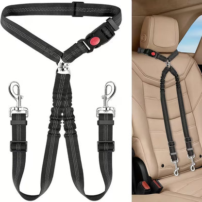 Adjustable Dog Car Safety Harness Leash