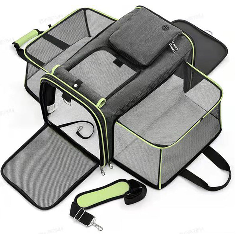 Pet Carrier Bag with Expandable Space