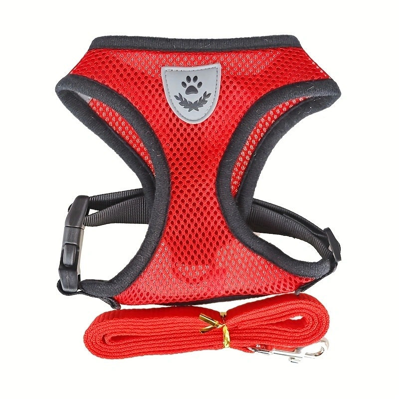 Dog Leash Harness Set