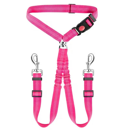Adjustable Dog Car Safety Harness Leash