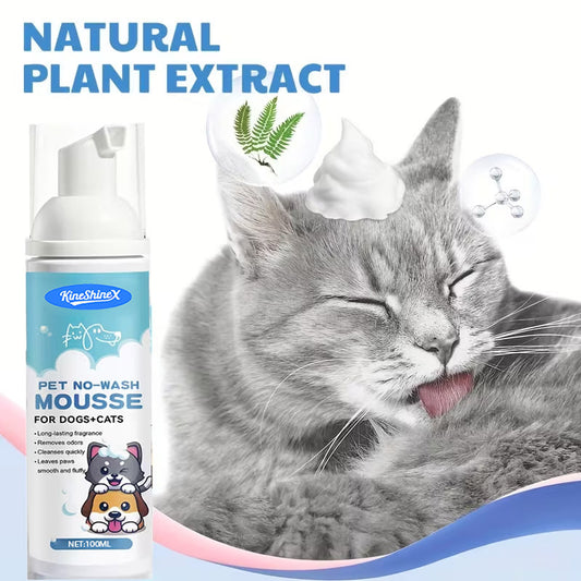 Cozy Critters Pet Store water-free foam dry shampoo for cats and dogs