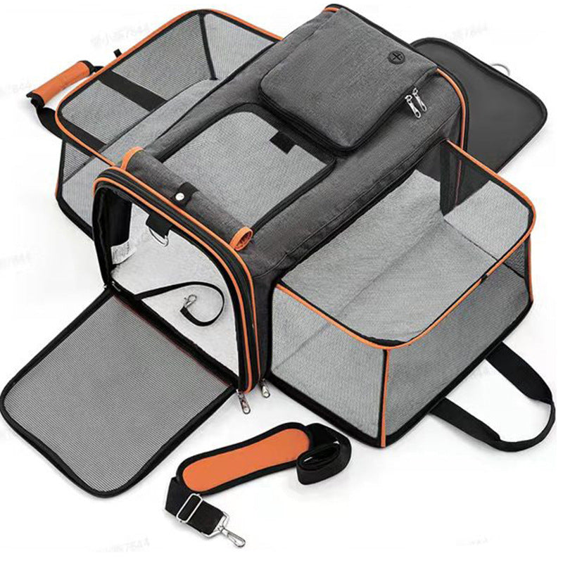 Pet Carrier Bag with Expandable Space