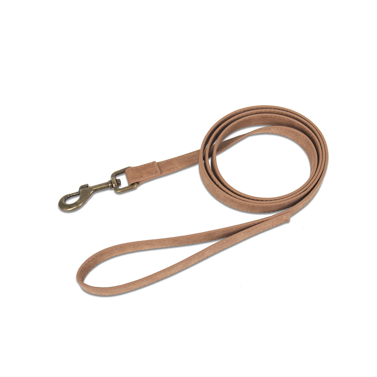 Retro Leather Dog Collar & Leash Set