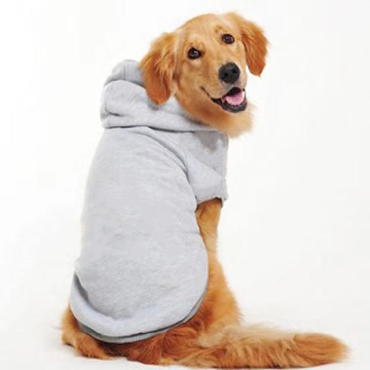 Solid Color Dog Sweatshirt Pet Clothing