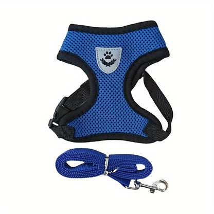Dog Leash Harness Set