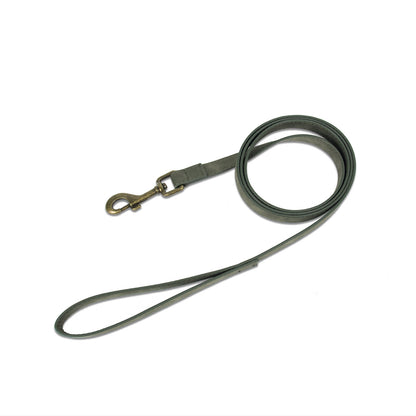 Retro Leather Dog Collar & Leash Set