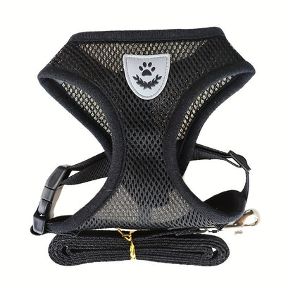 Dog Leash Harness Set