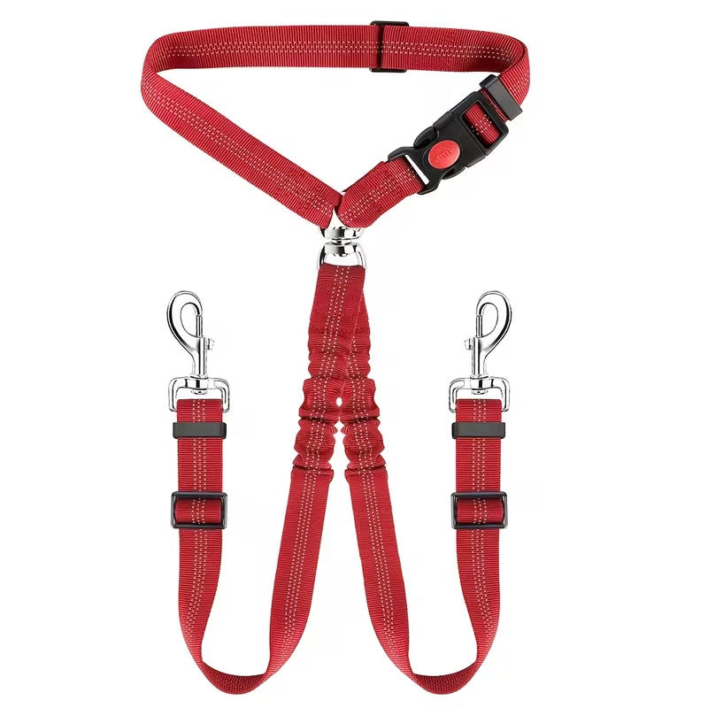 Adjustable Dog Car Safety Harness Leash