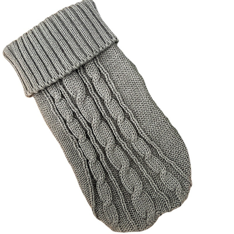 Thickened Twist Rope Solid Color Dog Sweater