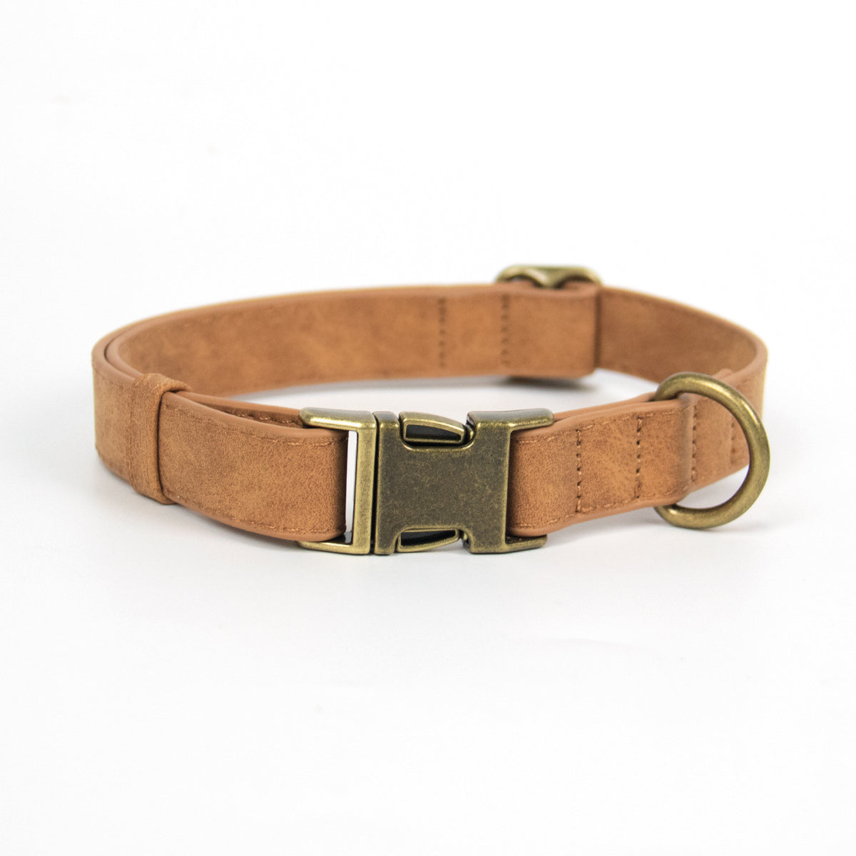 Retro Leather Dog Collar & Leash Set