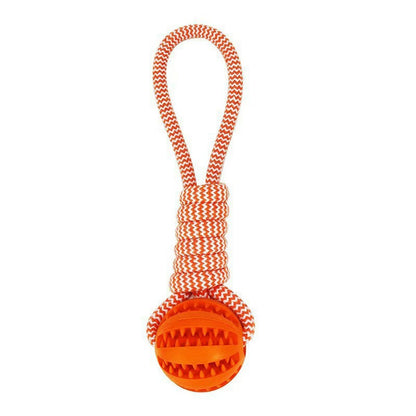 Pet Chew Toy with Rope and Treat Dispenser