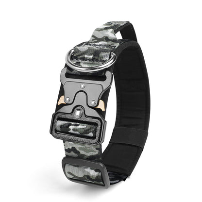 Tactical Dog Collar with Reflective Strips