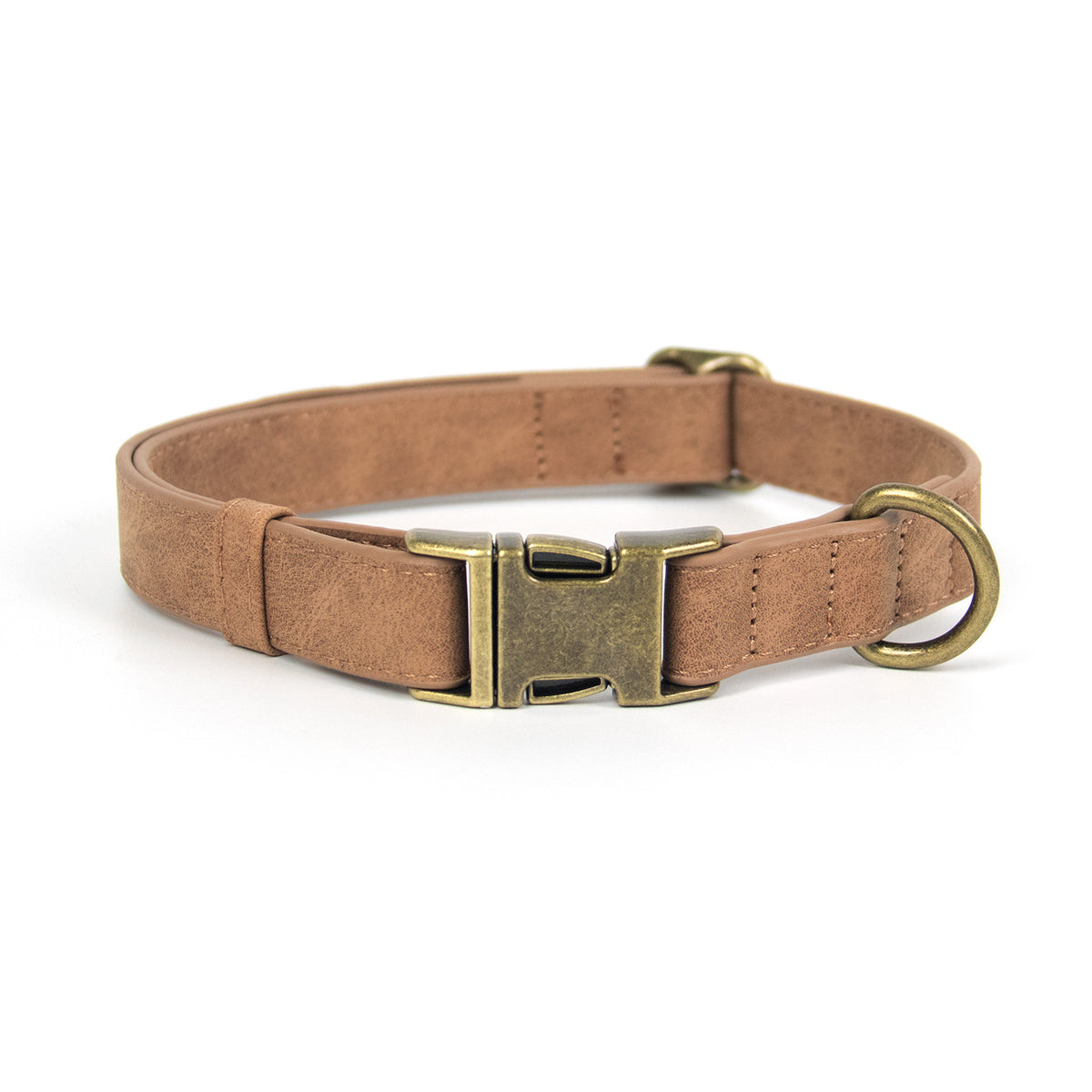 Retro Leather Dog Collar & Leash Set