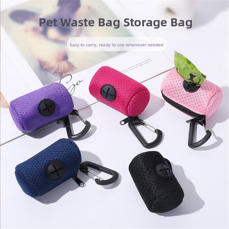 Pet Waste Bag Dispenser Pouch with Zipper Closure