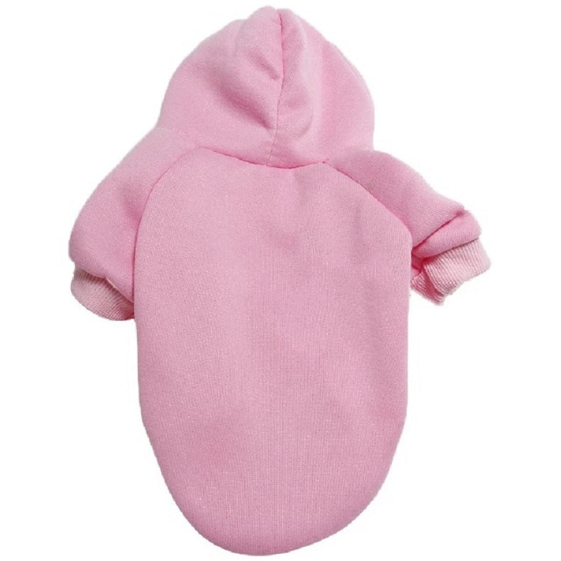 Solid Color Dog Sweatshirt Pet Clothing