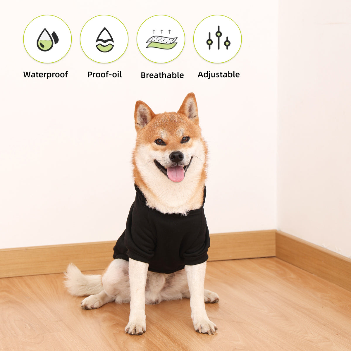 Solid Color Dog Sweatshirt Pet Clothing