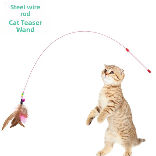 Cozy Critters Pet Store feather bell wand cat toy