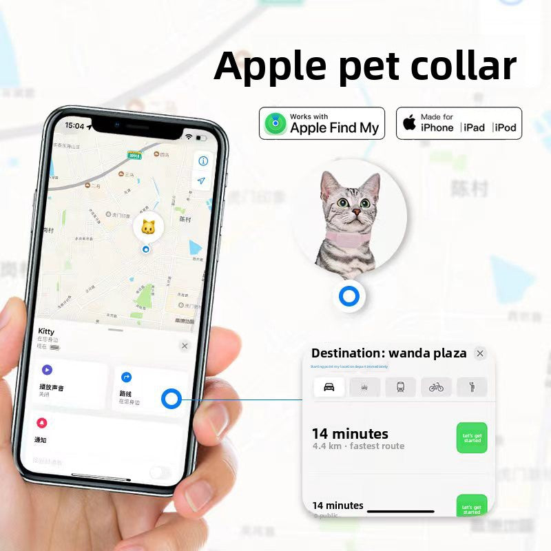 MFi Certified Bluetooth Location Tracker for Pets and Personal Items
