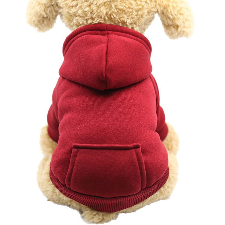 Pet Hoodies with Pockets Fleece Winter Wear