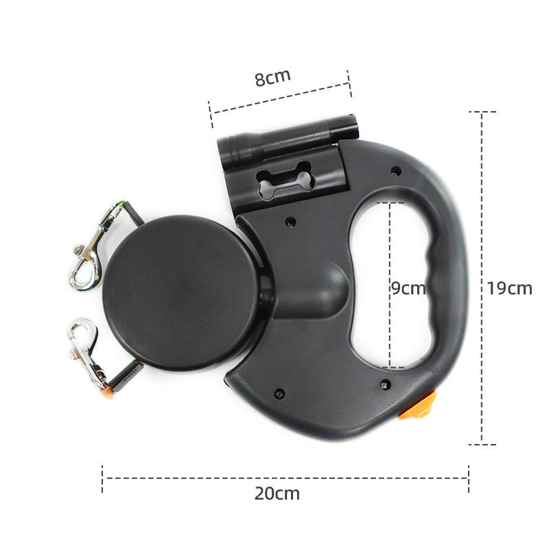 Automatic Retractable Dual Dog Leash