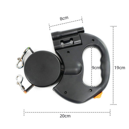 Automatic Retractable Dual Dog Leash